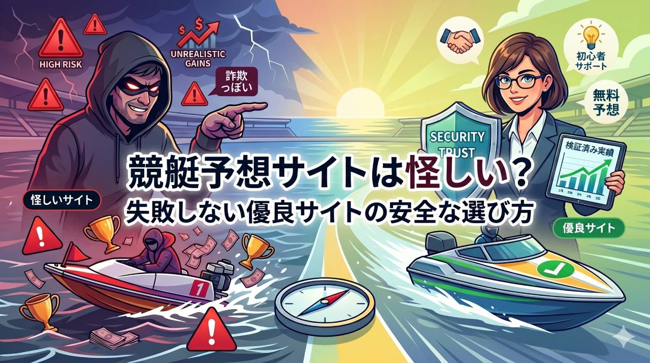 競艇予想サイトは怪しい？失敗しない優良サイトの安全な選び方を解説